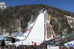 Letalnica HS 240 in Planica beim Weltcup-Finale im März 2019