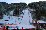 Die Gross-Titlis-Schanze beim Weltcup in Engelberg im Dezember 2018