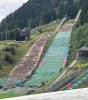 Beginn der Modernisierung der großen Schanzen von Predazzo, 08/2022